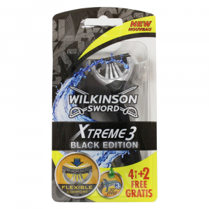 WILKINSON Sword Xtreme3 Black Edition Rasoio 4+2