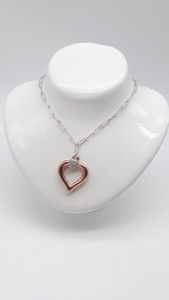 Collana Donna cuore in argento, vendita online | GIOIELLERIA BRUNI Imperia