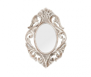 specchio bianco lavorato 60cm