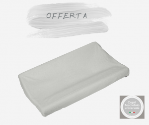 SUPER OFFERTA Copri fasciatoio in MICRO FIBRFA di cotone colore grigio