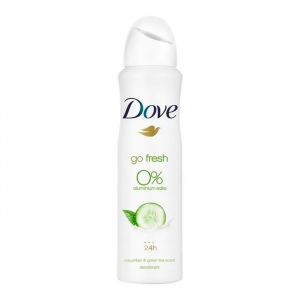 Dove Go Fresh Deodorant Cucumber 0% Aluminium Salts Spray 150ml