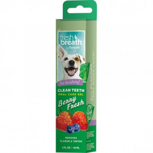 Tropiclean Clean Teeth Gel Berry Fresh 59 ml NEW