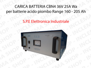 CARICA BATTERIA CBN2 24V 30A Wa per batterie acido piombo Range 205 - 260 Ah (Ciclo 5 ore) - S.P.E