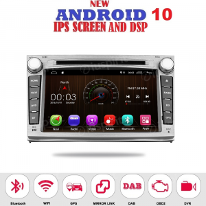 ANDROID 10 autoradio 2 DIN navigatore per Subaru Outback Subaru Legacy 2008-2013 GPS DVD USB SD WI-FI Bluetooth Mirrorlink