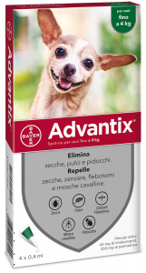 Advantix spot-on per cani fino a 4kg 
