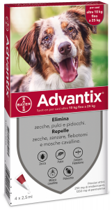 Advantix spot-on antiparassitario per cane 10-25 kg 
