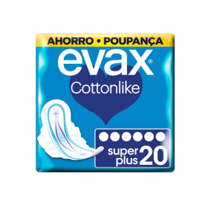 Evax Cottonlike Superplus With Wings Sanitary Towels 24 Units