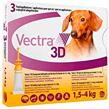  Ceva Vectra 3d spot-on per cani tra 1,5 e 4 kg 3 pipette 