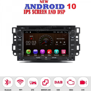 ANDROID 10 autoradio 2 DIN navigatore per Chevrolet Captiva Epica Tosca Aveo Lova Kalos Matiz GPS DVD USB WI-FI Bluetooth Mirrorlink