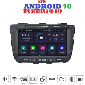 ANDROID 10 autoradio 2 DIN navigatore per Kia Sorento 2013-2014 GPS DVD WI-FI Bluetooth MirrorLink
