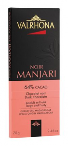 VALRHONA Tavoletta Cioccolato Fondente Puro Madagascar MANJARI 64% 100 gr