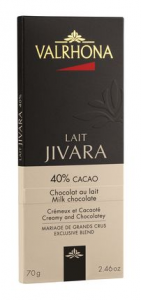VALRHONA Tavoletta Cioccolato al latte Assemblaggio di Grand Cru JIVARA 40% 100 gr