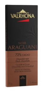 VALRHONA Tavoletta Cioccolato Fondente Puro Venezuela ARAGUANI 72% 100 gr