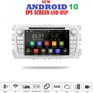 ANDROID 10 autoradio 2 DIN navigatore per Ford Mondeo Ford Focus Ford S-Max Ford C-Max Ford Galaxy GPS DVD WI-FI Bluetooth MirrorLink