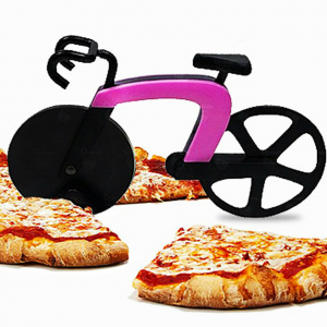 BICI-Bicicletta da corsa taglia pizza in acciaio inossidabile,3 colori diam. 7,5