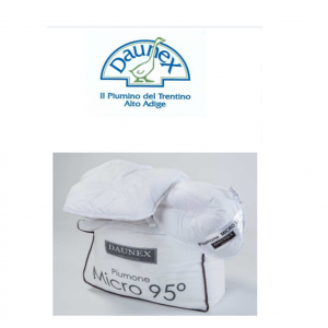 PIUMINO micro 95° 100%poliestere-microfibra lavabile in lavatrice a 95°antiacaro