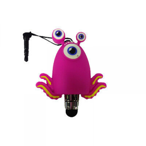 I-TOTAL Pennino per touch con jack da 3,5 mm a forma mostro rosa con tentacoli