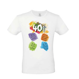 40 anni t-shirt 40 anni gadget 40 anni QUARANTESIMO COMPLEANNO MAGLIA 40 ANNI
