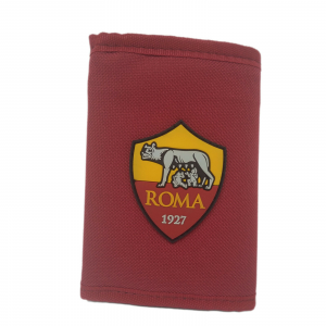 portafoglio AS ROMA pro. uffi. in cordura con crest applicato in bassorilievo