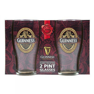  Bicchieri Birra Guinness 2 pinte Red Collection idea regalo 