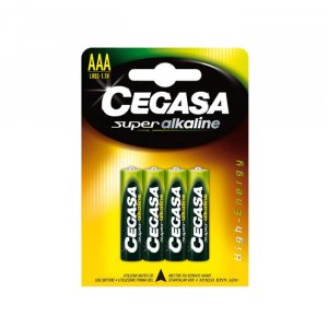 Cegasa Super Alkaline Battery AAA 1,5v LR03 4 Units