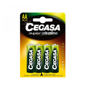 Cegasa Super Alkaline AA Battery 1,5v LR6 4 Units
