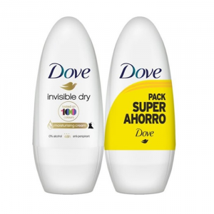 Dove Invisible Dry Deo Roll-On 2x50ml