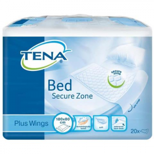 TENA Bed Secure Zone Plus Wings 80x180 Confezione 20 pz