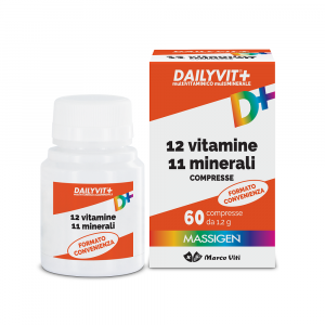 Massigen 12 Vitamine 11 Minerali-60 Compresse Da 1,2 Mg