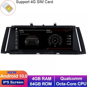 ANDROID 10 navigatore per BMW Serie 7 F01 F02 Sistema NBT 10.25 pollici WI-FI GPS 4G LTE Bluetooth MirrorLink 4GB RAM 64GB ROM