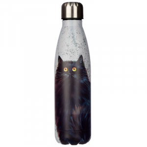 Bottiglia Termica Acciaio 500 ml - Gatti Pazzi Kim Haskins - Nero
(Bot103)