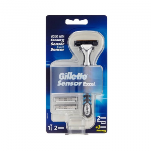 Gillette Sensor Excel Rasoio + 2 Ricariche