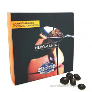Confetti Neromania scorza di arancia e cacao fondente 120gr/1Kg William Di Carlo Sulmona - Italy