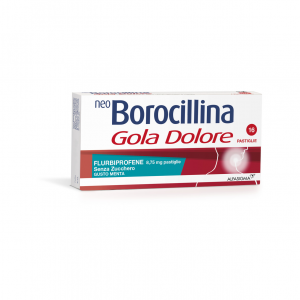 NeoBorocillina Gola Dolore 8,75 mg - 16 pastiglie senza zucchero- gusto menta