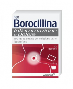 NeoBorocillina Infiammazione e Dolore per la Gola 12 Bustine