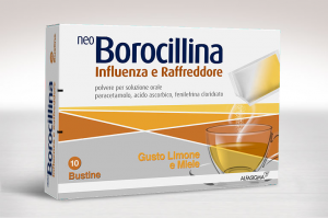 NeoBorocillina Influenza e Raffreddore Bustine 10 bustine- aroma di limone e miele
