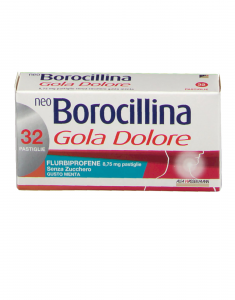 NeoBorocillina Gola Dolore 8,75 mg - 32 pastiglie senza zucchero-Gusto Menta