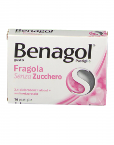 Benagol - 16 Pastiglie Gusto Fragola Senza Zucchero