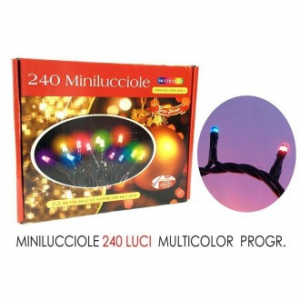 Catena Di Luci Natalizie 240 Luci Minilucciole Multicolore Programmate Per Interno Addobbare Albero Casa