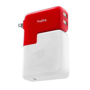 PlugBug Duo World alimentatore con adattatore globale + presa USB