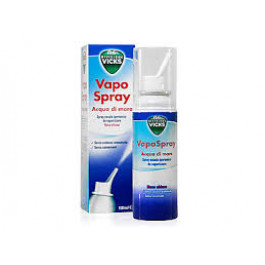 Vicks Vapo Spray Acqua di Mare Soluzione Ipertonica Naso Chiuso-Formato da 100 ml.