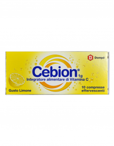 Cebion Integratore Vitamina C 1 g gusto limone-10 cpr effervescenti