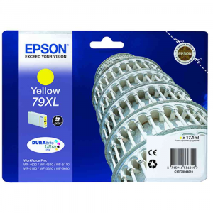 Tanica inchiostro giallo EPSON DURABrite Ultra, serie 79XL/ Torre di Pisa