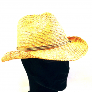 Panama Summer Fedora Trilby Paglia Cappelli da Sole per Uomo Safari Beach Hat Pieghevole Bianco Latte S（54-56cm） 