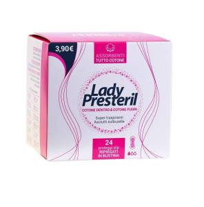 Lady Presteril Cotton Power Proteggi Slip in Cotone 24 Pezzi