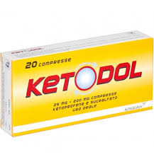 Ketodol 20compresse 25 mg + 200 mg