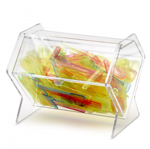 Plexiglass transparent box for spoons, candies... 