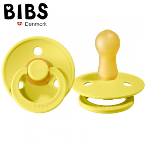 Ciuccio Bibs Colour - Pinneapple - Tettarella in Gomma Naturale - Made in Denmark - con Mascherina Rotonda e Tettarella - Senza BPA, PVC e Ftalati