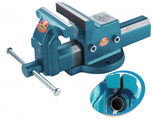 Morsa Da Banco 100 Mm In Acciaio Forgiato - Per Trapano A Colonna O Piano Lavoro - Foto 6