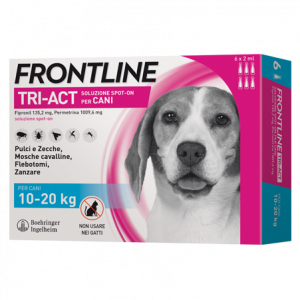FRONTLINE TRI-ACT SPOT-ON 10-20 kg. 3 x 2ml - scadenza 28/02/2022
